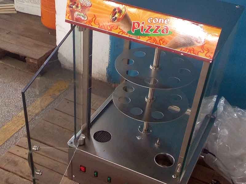 Pa-D2 Aquecedor de cones de pizza Expositor promocional Vitrine Lista de preços 4 produto-Hommy-img