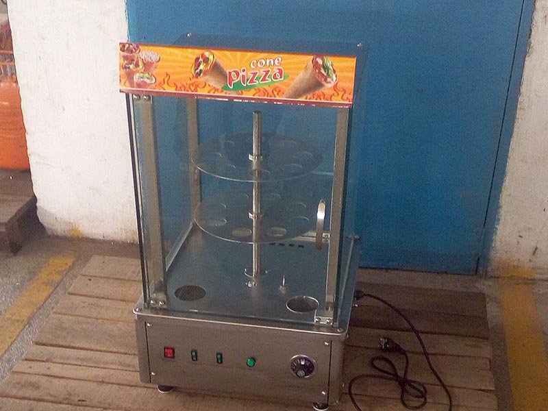 Pa-D2 Aquecedor de cones de pizza Expositor promocional Vitrine Lista de preços 6 produto-Hommy-img