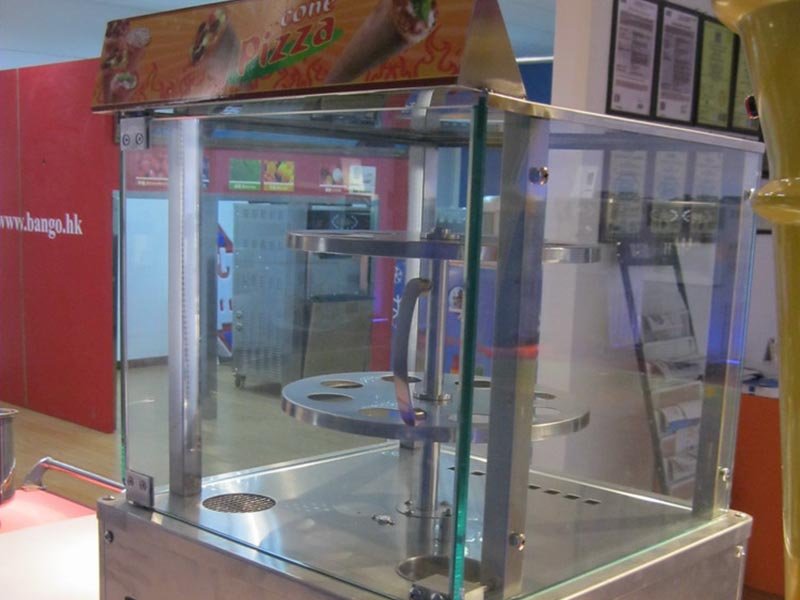Pa-D2 Aquecedor de cones de pizza Expositor promocional Vitrine Lista de preços 8 produto-Hommy-img-1