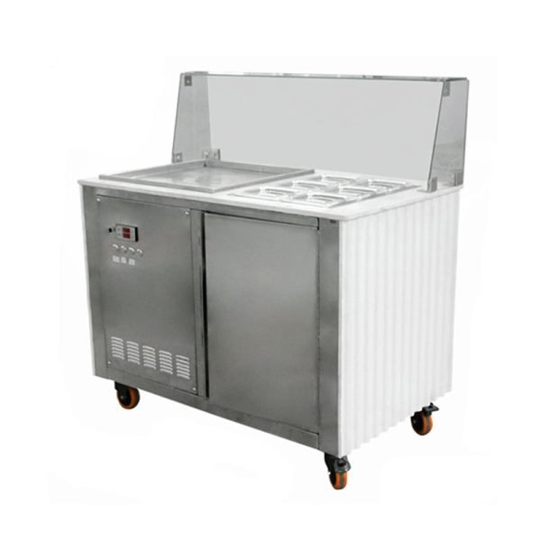 China Thai Electric Round Pan Fried Ice Cream Roll Maker Factory