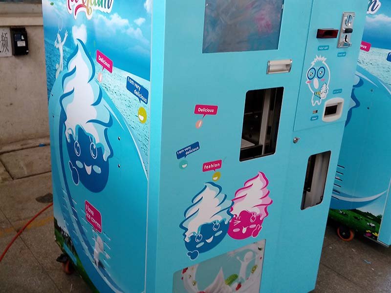 China Froyo Ice Cream Self Serve Vending Machine Suppliers 7 product-HM931 Semi-automatic vending ice cream machine-Hommy-img-1