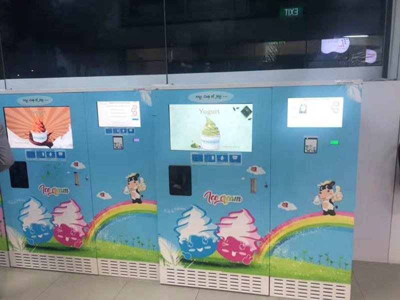 Máquina de venda automática de milkshake totalmente automática Preço para venda 8 produto-Hommy-"máquina de venda automática de gelados com moedas -img-1
