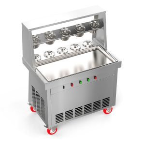 HM-SM-700 スクエア テーブル クリム ゴレン アイスクリーム ロール マシン