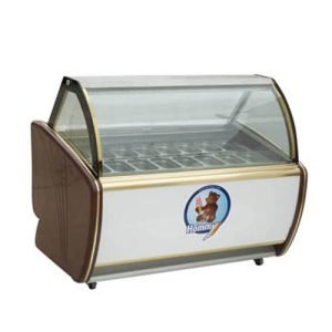 Ds-1200 Automatic Defogging Hard Ice Cream Display Showcase