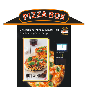 Pa-C6-C Distributeur automatique de pizzas pour l'extérieur 24 heures sur 24