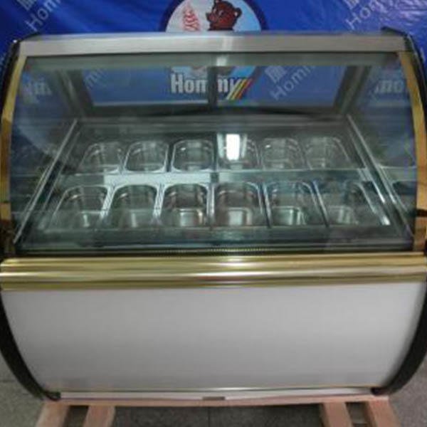 balcão de exposição de gelados gelato por atacado para gelataria 2 Balcão de exposição de gelados Hommy por atacado para loja de gelados-2