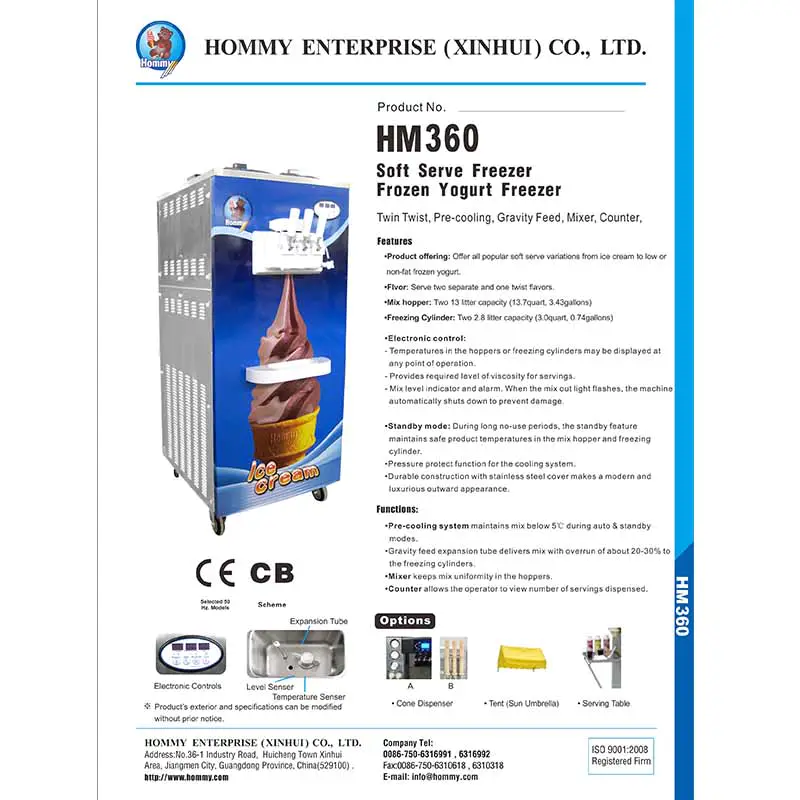 Informations sur la machine à glace 2017-360 2 Informations sur la machine à glace 2017-360